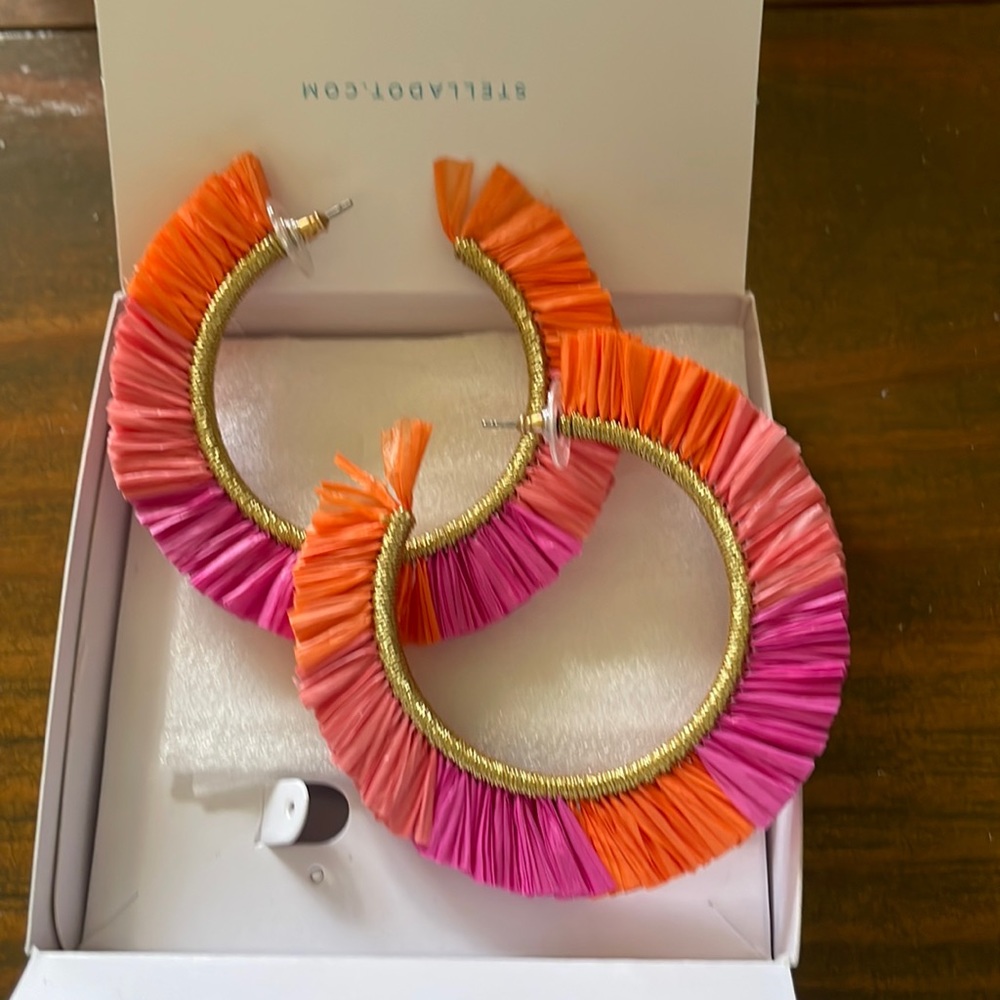 Ombré Raffia hoops from Stella and Dot